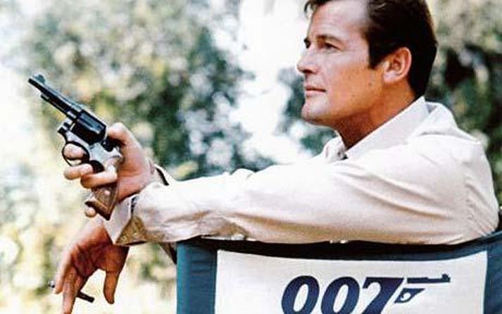 Roger Moore á blómaskeiði sínu.