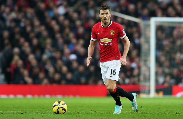 Carrick í leik með United.