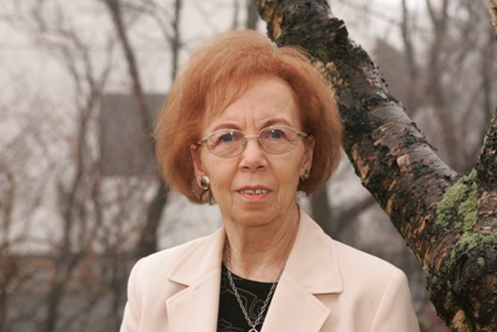 Margrét Margeirsdóttir, skrifaði undir viljayfirlýsingu í dag.