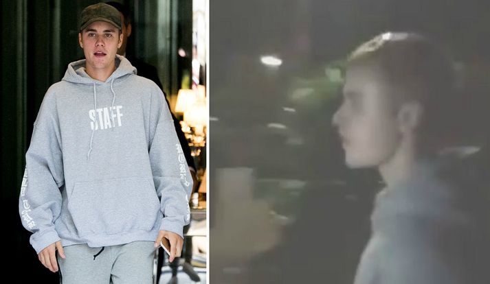 Justin Bieber var eitthvað pirraður í Noregi, aftur.