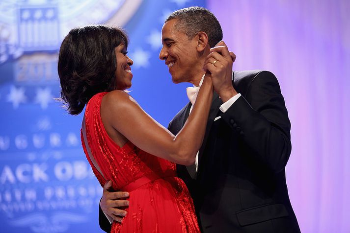 Michelle og Barack Obama.