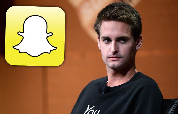 Evan Spiegel er framkvæmdastjóri Snapchat.