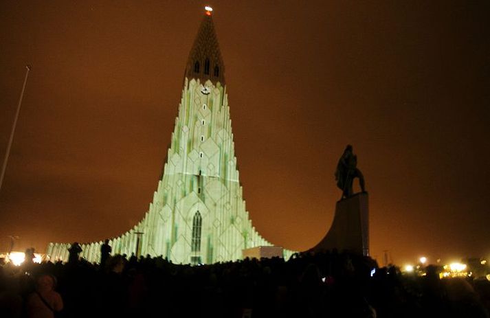 Vetrarhátíð, opnun, hallgrímskirkja