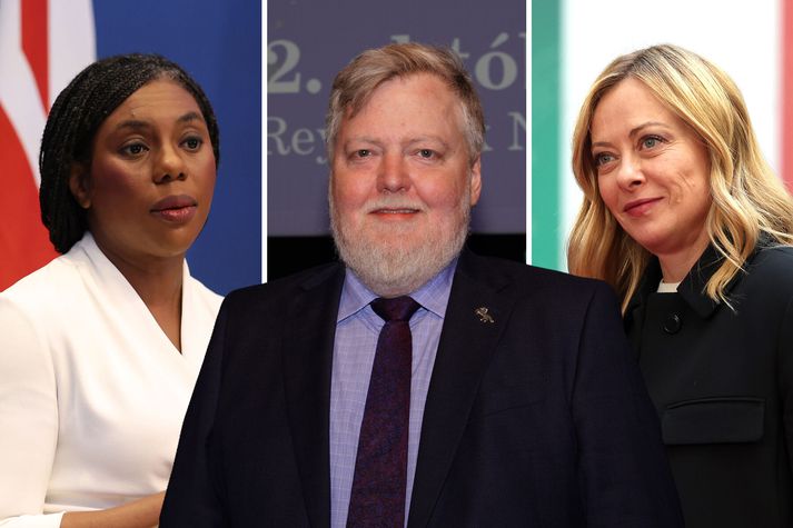 Kemi Badenoch, leiðtogi breska Íhaldsflokksins, og Sigmundur Davíð Gunnlaugsson taka þátt í pallborðsumræðum í Róm í kvöld, þar sem Giorgia Meloni er gestgjafi árlegrar jóla- og stjórnmálasamkomu.