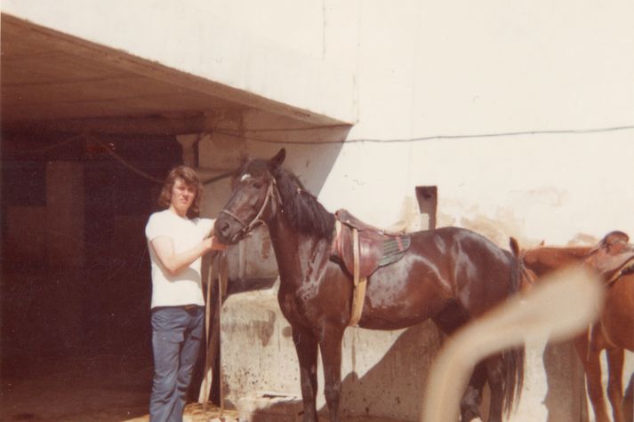 Kristinn Haukur á Mallorca á Spáni vorið 1973, sama ár og hann lést.