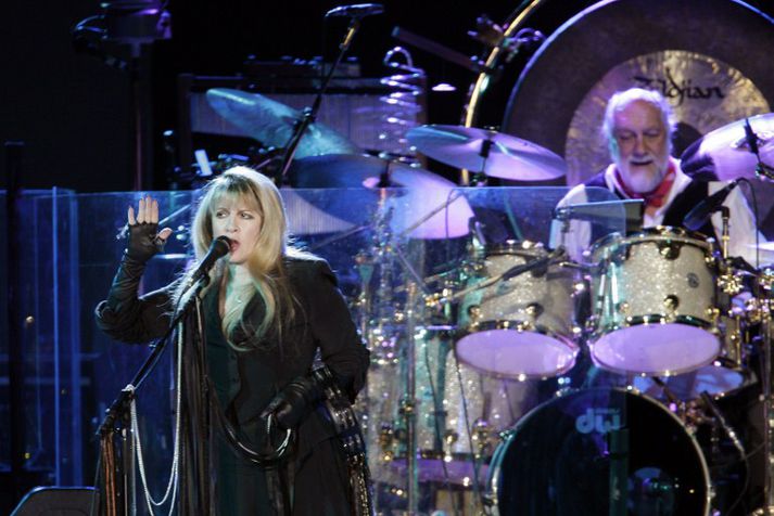 Fleetwood Mac á tónleikum í Hollandi.