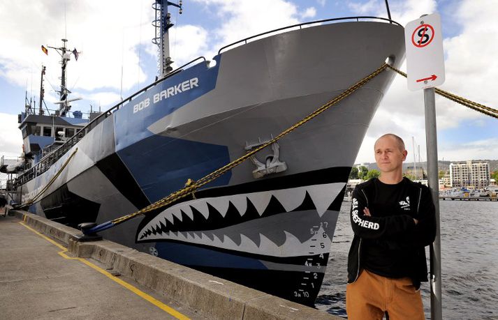 Alex Cornelissen, skipstjóri á Bob Barker, skipi Sea Shepherd.