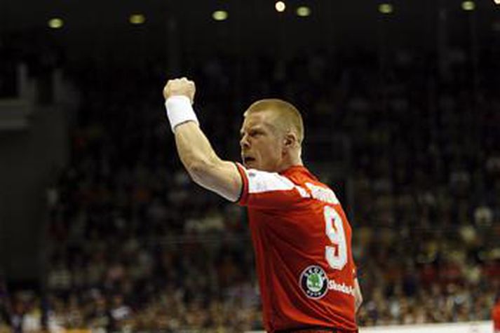 Guðjón Valur Sigurðsson og félagar hans í íslenska landsliðinu eru komnir í 8-liða úrslit HM.