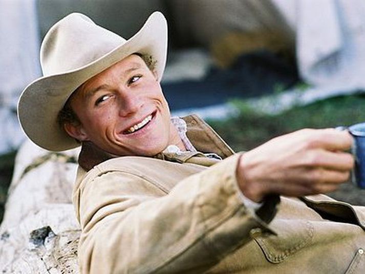Heath Ledger í hlutverki sínu í Brokeback Mountain.