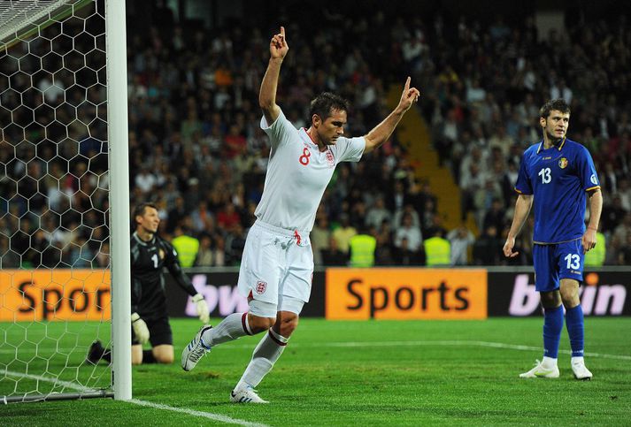 Lampard fagnar í kvöld.