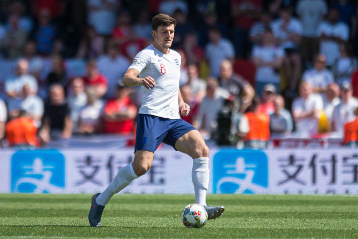 Harry Maguire í leik með enska landsliðinu