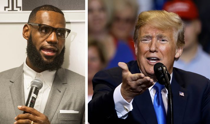 Lebron James og Donald Trump.