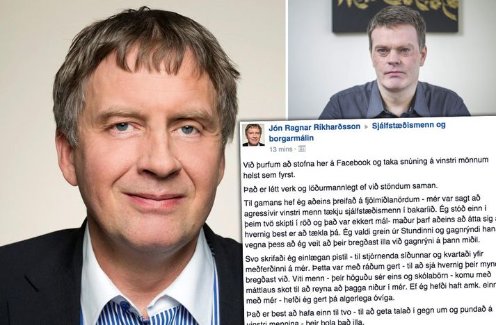 Jón Ragnar ber sig vel þó úlfarnir á Facebooknördum hafi tætt hann í sig. Halldór Halldórsson segir færslu Jóns Ragnars sanna að engin slík brögð séu í tafli.