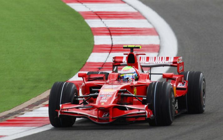 Felipe Massa ók til sigurs í dag.