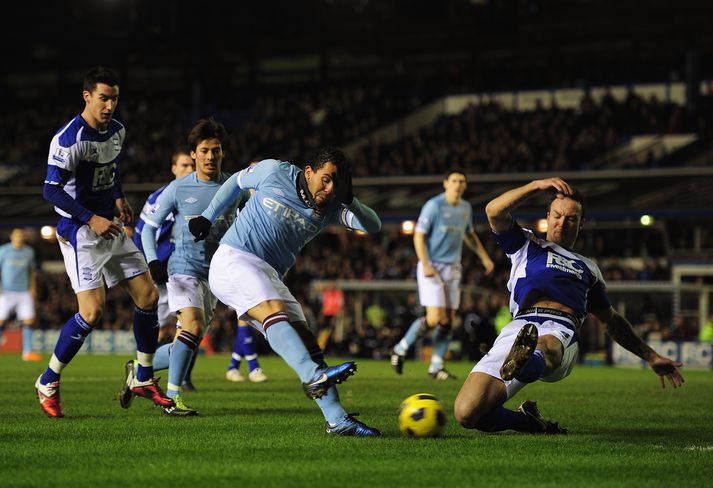 Úr leik Birmingham og Man City.