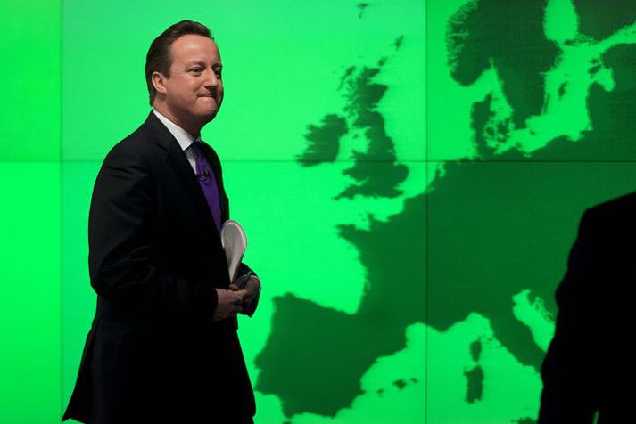 David Cameron lofaði Bretum að hefja endurskoðun ESB-aðildar landsins sigri flokkurinn í næstu þingkosningum. FRéttablaðið/AP