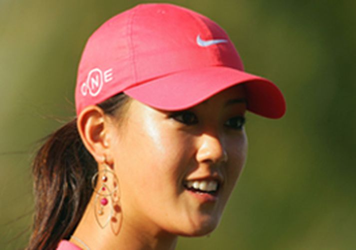 Michelle Wie náði sér engan veginn á strik á Hawaii í gær og lék á 79 höggum.
