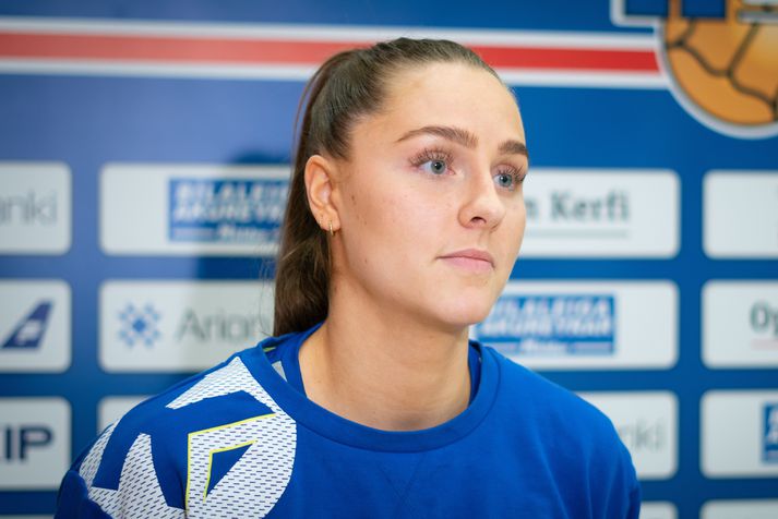 Andrea Jacobsen reiknar ekki með því að mæta til leiks fyrr en á sunnudaginn, í fyrsta lagi. 