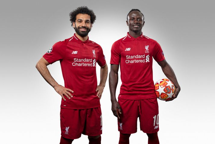 Mohamed Salah og Sadio Mané.