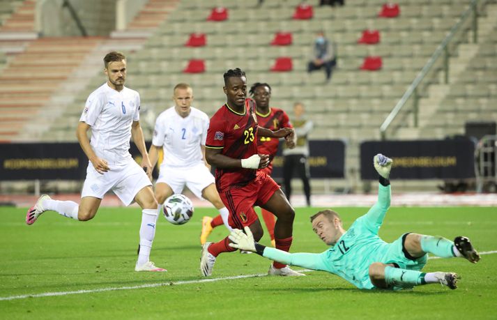 Michy Batshuayi var Íslendingum afar erfiður á þriðjudagskvöld.