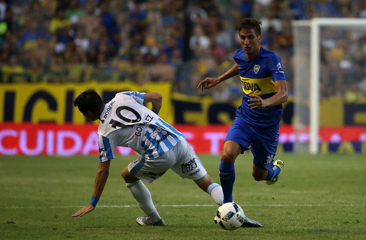 Rodrigo Bentancur í leik með Boca Juniors