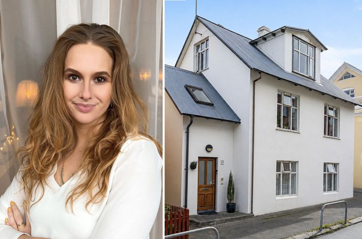 Hrafnhildur Helga Össurardóttir og eiginmaður hennar, Árni Hjaltason, hafa sett einbýlishús sitt að Lokastíg 17 á sölu.