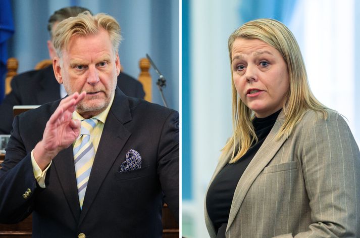 Arna Lára segir öllum spurningum Sigmundar Ernis hafa verið svarað í gær. Málið verði áfram bara til umfjöllunar í þinginu.