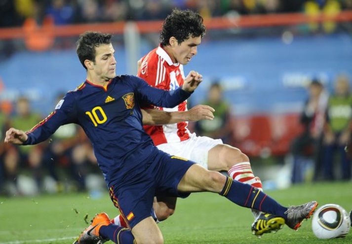 Cesc Fabregas í leiknum í kvöld.