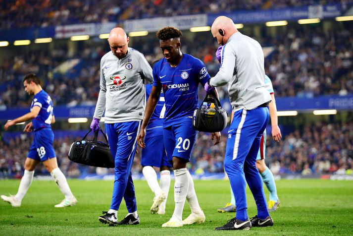 Hudson-Odoi var studdur af velli í gær