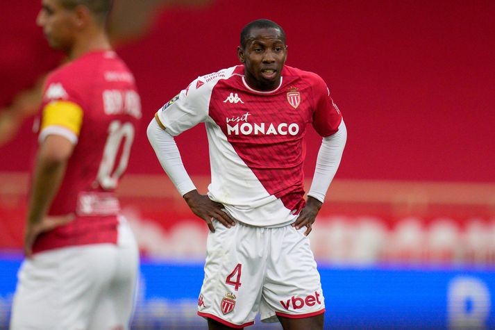 Mohamed Camara er leikmaður AS Monaco og hefur verið mikið í sviðsljósinu í Frakklandi eftir að hafa límt yfir LGBTQ merkið á búningi sínum um helgina.