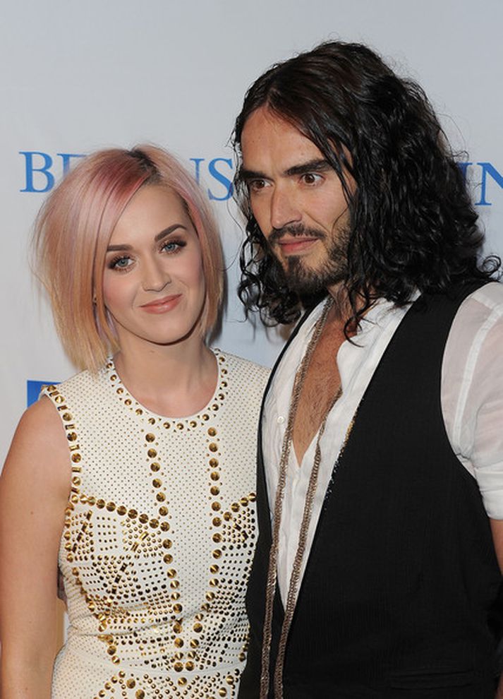 Katy Perry og Russell Brand.