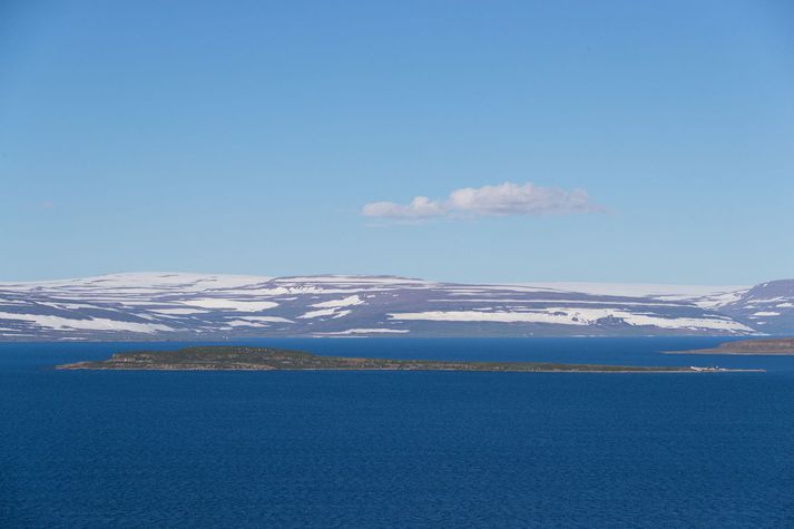 Báturinn var við eyjuna Vigur í Ísafjarðardjúpi.