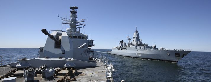 HMS Montrose (v) er eitt þeirra skipa sem mun fylgja breskum skipun í Persaflóa.