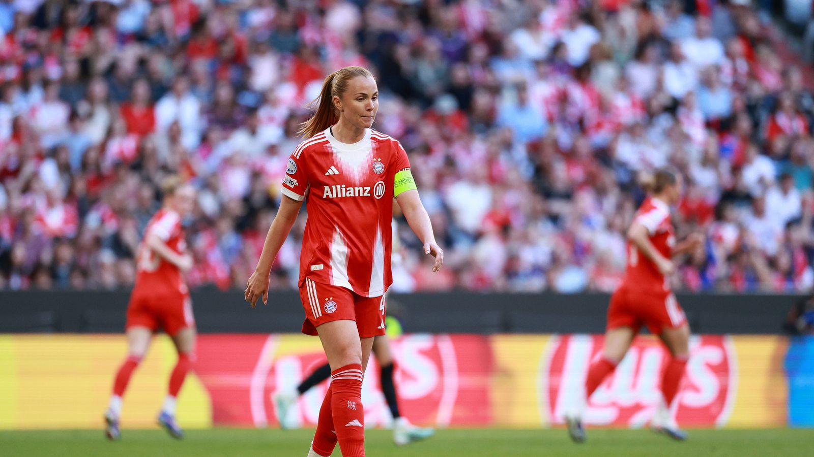 Glódís stóð vaktina gegn Barcelona og allt opið í ein­víginu