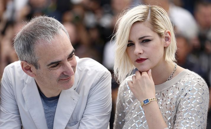 Leikstjórinn Olivier Assayas ásamt Kristen Stewart.