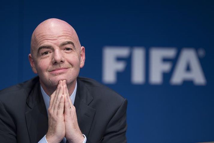 Infantino tók við sem forseti FIFA af hinum mjög svo umdeilda Sepp Blatter.
