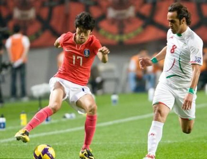 Lee Chung-yong í baráttunni.