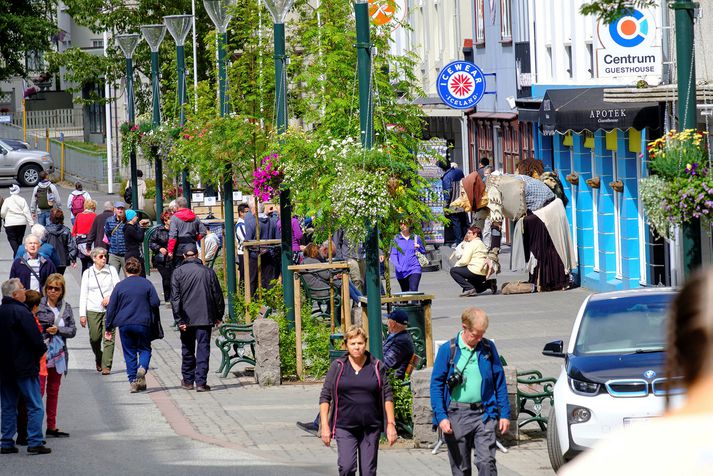 Veðrið hefur leikið við Akureyringa og gesti bæjarins stærstan hluta sumars.