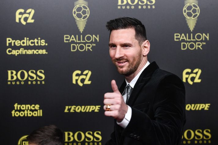 Besti fótboltamaður í heimi 2019, Lionel Messi.