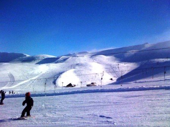Það verður mikið um að vera í Bláfjöllum í dag. Mynd/ SG.