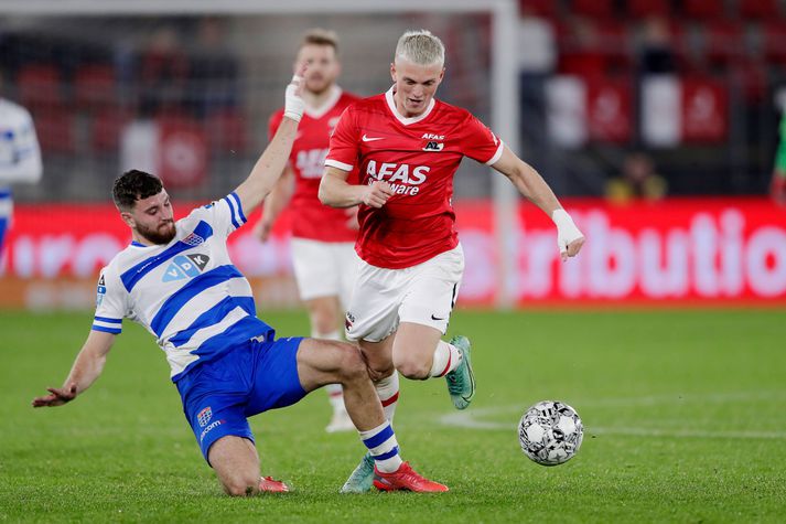 Albert Guðmundsson lék allan leikinn í liði AZ Alkmaar í kvöld.