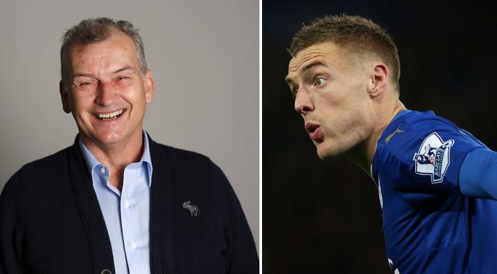 Guðjón Þórðarson og Jamie Vardy.