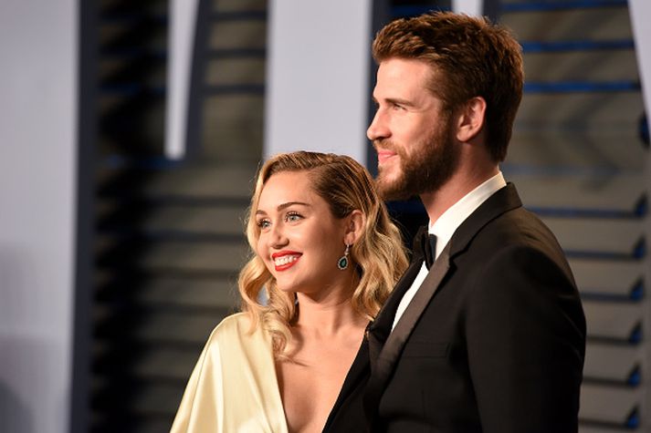 Liam Hemsworth og Miley Cyrus.