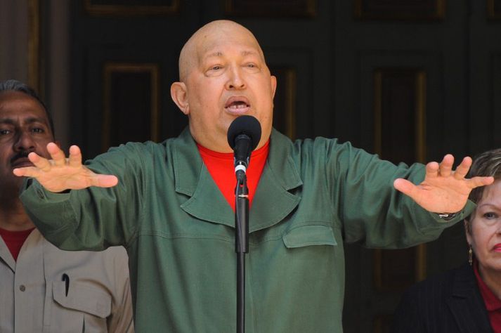 Hugo Chávez, forseti Venesúela.