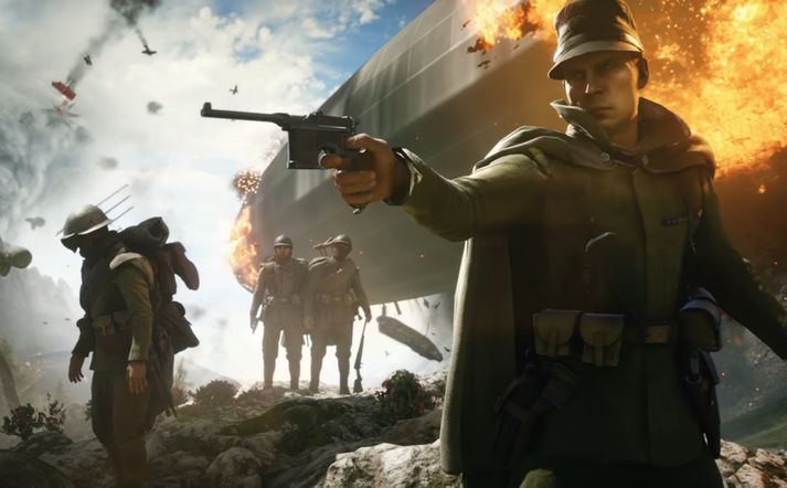 Það gengur mikið á í orrustum Battlefield 1.