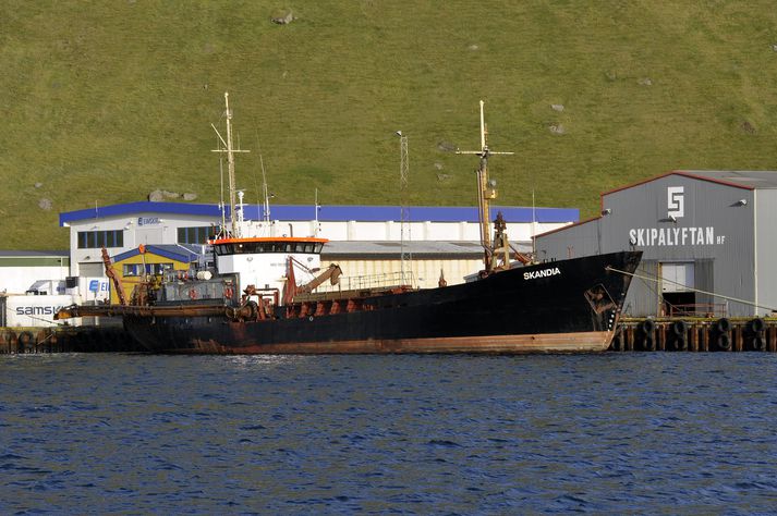 Dýpkunarskipið Skandia hefur séð um dýpkun í Landeyjarhöfn síðustu misseri.