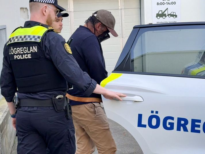 Karlmaðurinn eftir að dómari hafði samþykkt kröfu lögreglu um gæsluvarðhald yfir honum fyrr í vikunni.