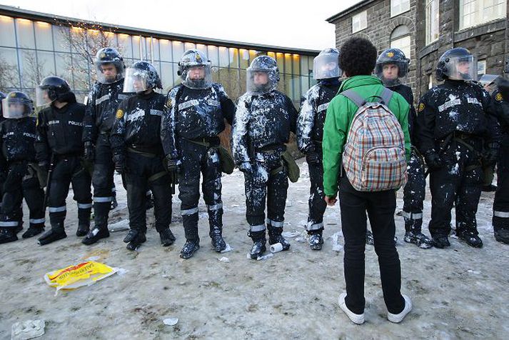 Lögreglumönnum á höfuðborgarsvæðinu var fjölgað tímabundið um 20 manns í janúar. Ekki hefur fengist fjárveiting til að endurráða lögreglumennina.Fréttablaðið/Vilhelm