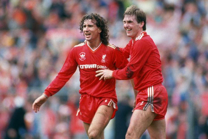 Craig Johnston og Kenny Dalglish unnu tíu titla saman með Liverpool á níunda áratugnum.