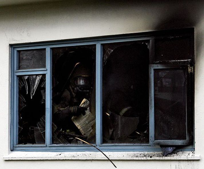 Miklar skemmdir Kannabisrækt húsráðanda virðist hafa dregið dilk á eftir sér.Fréttablaðið/pjetur